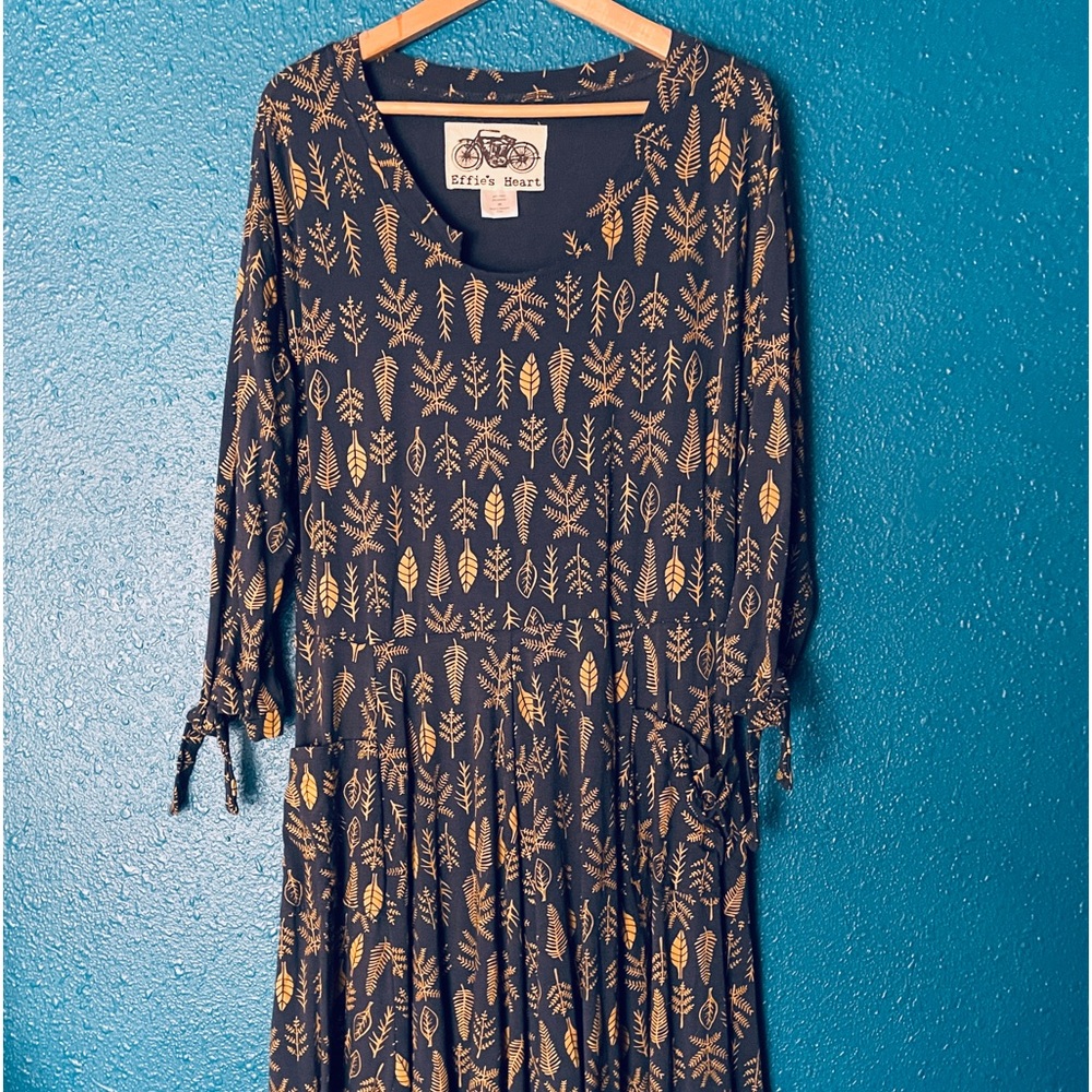 Effie’s Heart Woodland Print Plus 2x Unworn and New Dress with Pockets